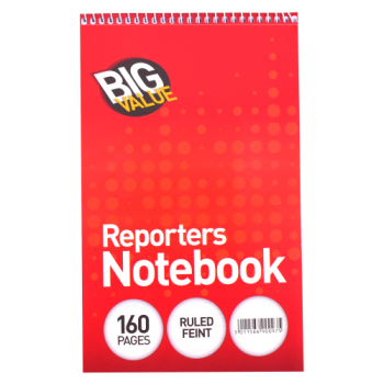 Big Value Reporters Notebook 160 Pages 