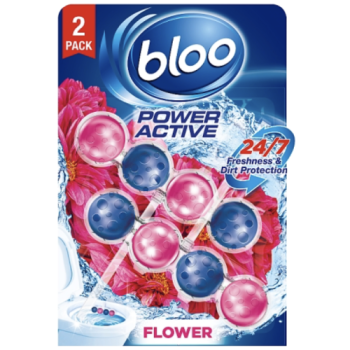 Bloo Power Active Flower Rim Blocks 2 x 50g PM £2.59