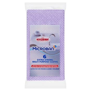 Microban 6 Extra Strong Multi Purpose Cloths