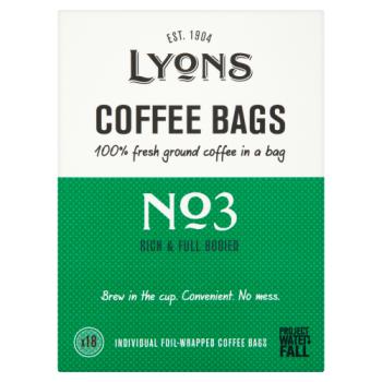 Lyons 18 No. 3 Rich & Full Bodied Coffee Bags 125g