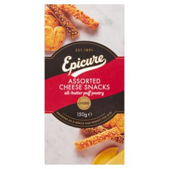 Epicure Assorted Cheese Snacks All-Butter Puff Pastry 150g