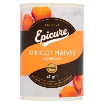 Epicure Apricot Halves in Fruit Juice 410g