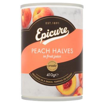 Epicure Peach Halves in Fruit Juice 410g