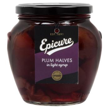 Epicure Plum Halves in Light Syrup 560g