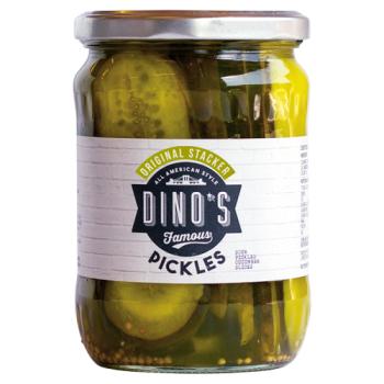 Dino's Famous Sour Stacker Pickles 530g