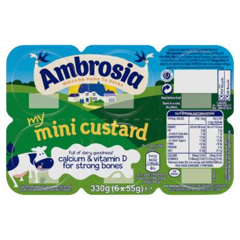 Ambrosia My Mini Custard 6 x 55g (330g)