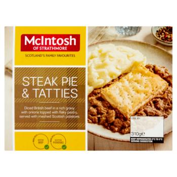 McIntosh of Strathmore Steak Pie & Tatties 310g