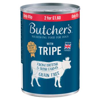 Butcher's Tripe Wet Dog Food Tin 400g