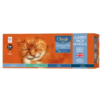 Classic Fish Selection in Jelly Jumbo Pack Complete Meals 1+ Years 40 x 100g