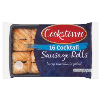 Cookstown 16 Cocktail Sausage Rolls 288g