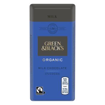 Green & Black's Organic Milk Chocolate Chocolate Bar 35 Gr