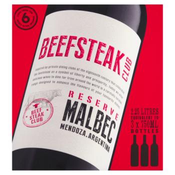 Beefsteak Club Reserve Malbec 2.25 Litres