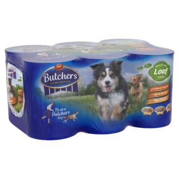 Butcher's Loaf in Jelly Wet Dog Food Tins 6 x 400g