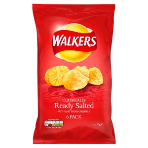 Walkers Ready Salted 6pk