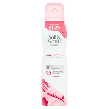 Soft & Gentle 48hr Protection Anti-Perspirant Deodorant Pink Cotton Jasmine & Coco Milk 150ml