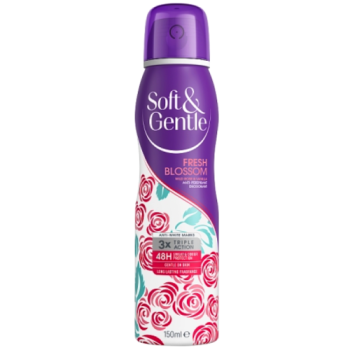 Soft & Gentle Fresh Blossom Wild Rose & Vanilla Anti-Perspirant Deodorant 150ml