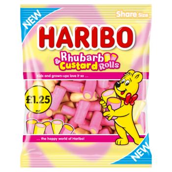HARIBO Rhubarb & Custard Rolls 140g