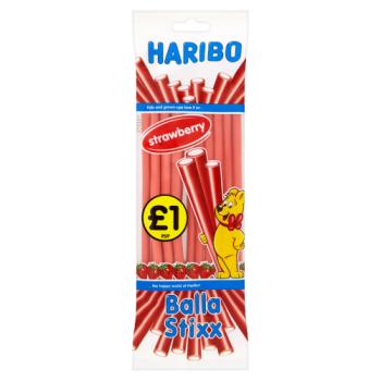 HARIBO Strawberry Balla Stixx Bag 140g