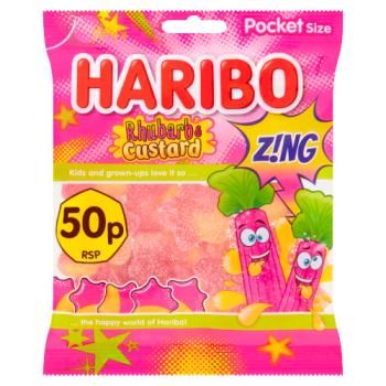 Haribo Rhubarb &#38; Custard Zing Pm50p