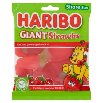 HARIBO Giant Strawbs Bag 160g