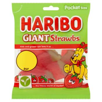 Haribo Giant Strawbs 60g