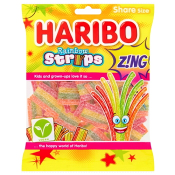 HARIBO Rainbow Strips Zing 130g PM £1.25 