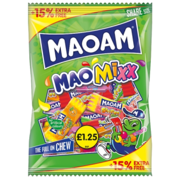 MAOAM MaoMixx 161g PM £1.25 +15% Extra Free 