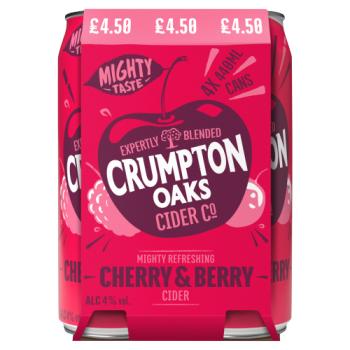 Crumpton Oaks Cider Co Cherry & Berry Cider 4 X 440ml