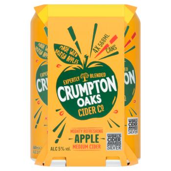 Crumpton Oaks Cider Co Apple Medium Cider 4 x 568ml