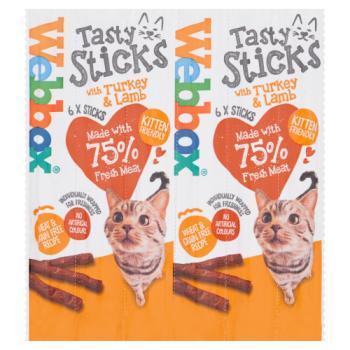 Webbox Tasty Sticks with Turkey & Lamb 6 Semi-Moist Tasty Treats 30g