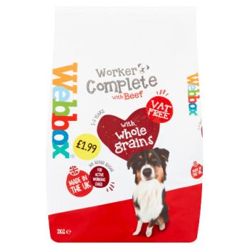Webbox Worker Complete with Beef 1-7 Years 2kg PM £1.99