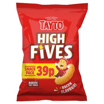 TAYTO High Fives Bacon Flavour Corn Snacks 25g