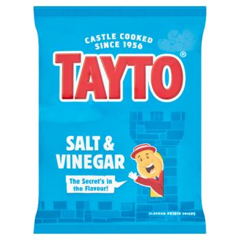 Tayto Salt & Vinegar Flavour Potato Crisps 32.5g