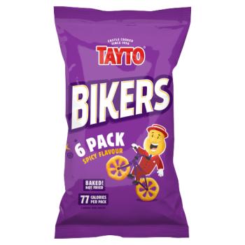 TAYTO Bikers Spicy Flavour Corn Snacks 6 x 16g
