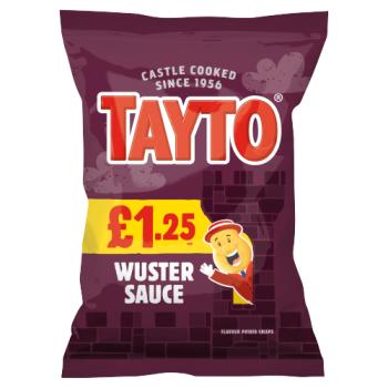 Tayto Wuster Sauce Flavour Potato Crisps 65g