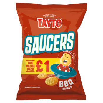 Tayto Saucers BBQ Flavour Potato Snacks 45g
