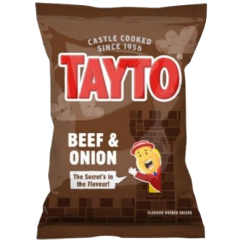 Tayto Beef & Onion Flavour Potato Crisps 65g PM £1.25 