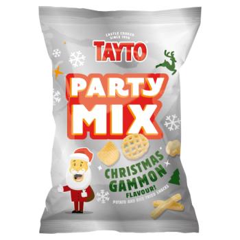 Tayto Party Mix Christmas Gammon Flavour! Potato and Rice Fried Snacks 80g