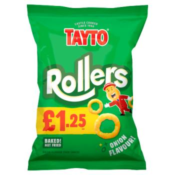 Tayto Rollers Onion Flavour Corn Snacks 45g