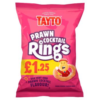 Tayto Prawn Cocktail Flavour Rings 26g