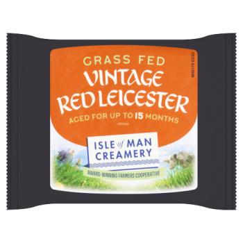 Isle of Man Creamery Grass Fed Vintage Red Leicester 200g