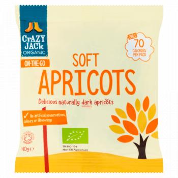 Crazy Jack Organic On-The-Go Soft Apricots 40g