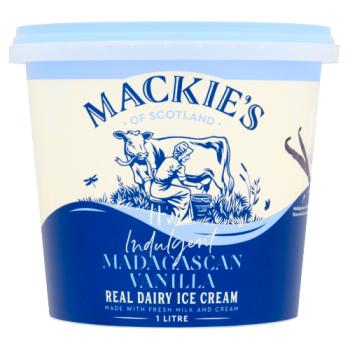 Mackie's of Scotland Indulgent Madagascan Vanilla Real Dairy Ice Cream 1 Litre
