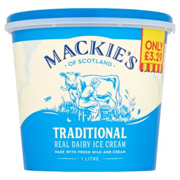 Mackie's of Scotland Traditional Real Dairy Ice Cream 1L
