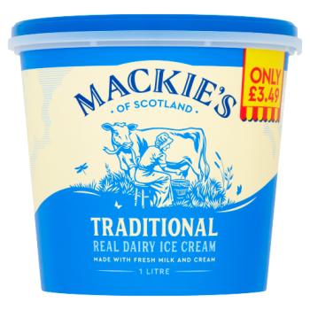 Mackie's of Scotland Traditional Real Dairy Ice Cream 1 Litre