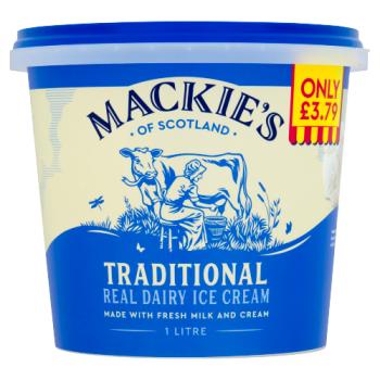 Mackie's of Scotland Traditional Real Dairy Ice Cream 1 Litre