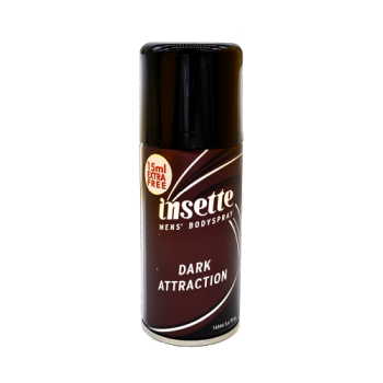 Insette Dark Attraction Mens Body Spray 15ml Free 165ml 