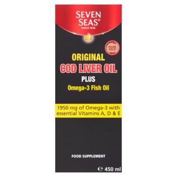 Seven Seas Original Cod Liver Oil Plus Omega-3 Fish Oil 450ml