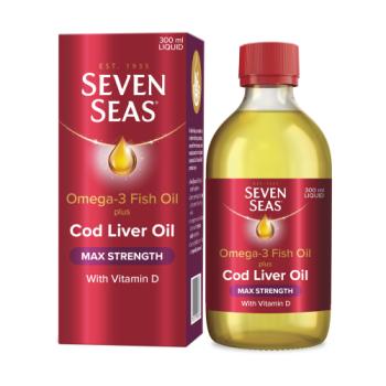 Seven Seas Omega-3 Fish Oil Plus Cod Liver Oil MAX STRENGTH With Vitamins D And Vitamin E