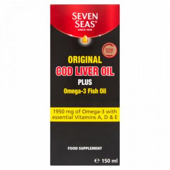 Seven Seas Original Cod Liver Oil Plus Omega-3 Fish Oil 150ml